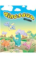 Dinosaur Notebook: Lined Notebook Journal, School Notes, Diary, 120 Lined Pages, 8.5 X 11, ( Cute Dinosaur Cover )