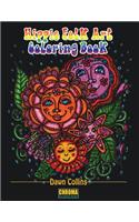 Hippie Folk Art Coloring Book