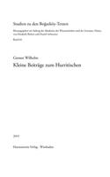 Kleine Beitrage Zum Hurritischen