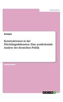 Konstruktionen in der Flüchtlingsdiskussion. Eine postkoloniale Analyse der deutschen Politik