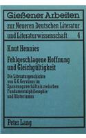Fehlgeschlagene Hoffnung Und Gleichgueltigkeit