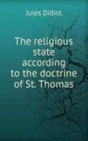 religious state according to the doctrine of St. Thomas