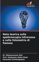 Nota teorica sulla spettroscopia infrarossa e sulla fotometria di fiamma