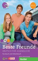 BESTE FREUNDE DEUTSCH FUR JUGENDLICHE KURSBUCH UND ARBEITSCBUCH B1.1 WITH AUDIO CD