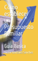Como establecer un Presupuesto Familiar