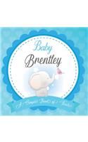 Baby Brentley A Simple Book of Firsts: First Year Baby Book a Perfect Keepsake Gift for All Your Precious First Year Memories