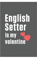 English Setter is my valentine: For English Setter Dog Fans