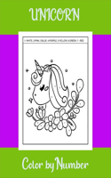 Unicorn color by number