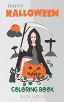 Happy Halloween Coloring Book For Kids