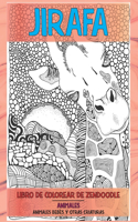 Libro de colorear de Zendoodle - Animales bebés y otras criaturas - Animales - Jirafa