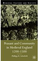 Peasant and Community in Medieval England, 1200-1500