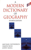 A Modern Dictionary of Geography, 4Ed