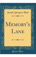 Memory's Lane (Classic Reprint)