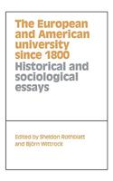 European and American University Since 1800