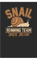 Snail Running Team: Snails Notebook, Dotted Bullet (6 x 9 - 120 pages) Animal Themed Notebook for Daily Journal, Diary, and Gift