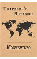 Traveler's Notebook Montevideo: 6x9 Travel Journal or Diary with prompts, Checklists and Bucketlists perfect gift for your Trip to Montevideo (Uruguay) for every Traveler