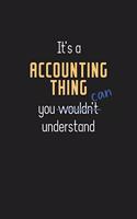 It's a Accounting Thing You Can Understand
