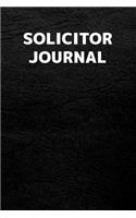 Solicitor Journal: Solicitor Journal with 110 Blank Lined Pages / Planner / Career / Co-Worker / Blank Line Job Gift (6 x 9 inches in size)