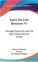 Esprit Des Loix Romaines V1