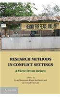 Research Methods in Conflict Settings