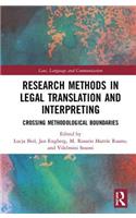 Research Methods in Legal Translation and Interpreting