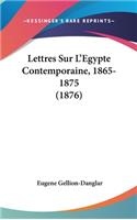 Lettres Sur L'Egypte Contemporaine, 1865-1875 (1876)