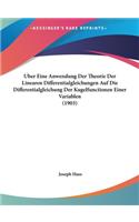 Uber Eine Anwendung Der Theorie Der Linearen Differentialgleichungen Auf Die Differentialgleichung Der Kugelfunctionen Einer Variablen (1903)