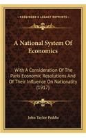 A National System Of Economics