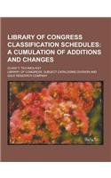 Library of Congress Classification Schedules; Class T: Technology