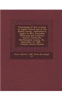 Proceedings of the Re-Union of Apple's Church and of the Boehm Family, Celebrated at Apple's or New Jerusalem Reformed and Lutheran Church, Leithsvill