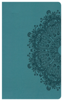 KJV Large Print Compact Reference Bible, Teal LeatherTouch