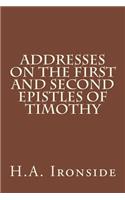 Addresses on the First and Second epistles of Timothy