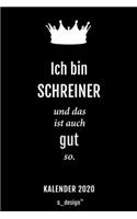 Kalender 2020 für Schreiner
