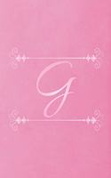 G: Initial Monogram Letter G College Ruled Notebook. Personalized Medium Lined Journal & Diary for Writing & Note Taking for Girls, Boys, Men and Women