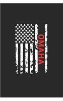 Omaha: Omaha Notebook Composition Cute White And Black USA Flag- Writing Journal Notebook To Take Notes For Students, Teachers, Travelers And House Moms To