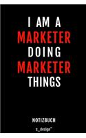 Notizbuch für Marketer: Originelle Geschenk-Idee [120 Seiten weisses blanko Papier]