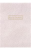 Bullet Journal: Classic Executive Dotted Grid Notebook - Cream Ostrich Skin Leather Style, Softcover - 7 x 10 - 100 pages - Executive Style