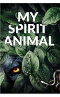 My Spirit Animal: Wide Ruled Lined School Journal - 110 Pages - 6 x 9" - Composition Notebook, Diary