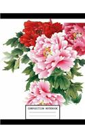 Composition Notebook: Flowers School Supplies Notebooks and Journals 7.44 x 9.69 in 110 pages