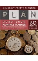 5 year monthly planner 2020-2024