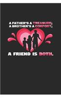 Father brother friend: 6x9 Family - blank with numbers paper - notebook - notes