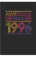 Awesome Since 1996: Graph Paper Notebook - Birthday Gift or Anniversary Gift Idea