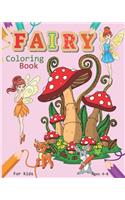 Fairy Coloring Book For Kids Ages 4-8