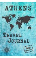 Athens Travel Journal: Notebook 120 Pages 6x9 Inches - City Trip Vacation Planner Travel Diary Farewell Gift Holiday Planner