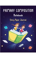 Primary Composition Notebook Story Paper Journal: Dotted Midline and Picture Space, Grades K-2, School Exercise Book, Story Notebook, 200 Pages