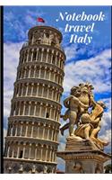 Notebook Travel Italy: Notebook Planer Logbook Diary Gift Todo Memory Book Budget Planner - Men, Woman, Girls & Boys - 6" x 9" Lined Blank 100 Pages