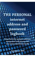 The personal Large Format Internet Address & Password Logbook