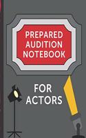 Prepared Audition Notebook For Actors