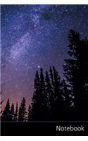 Notebook: Via Lattea, Cielo Stellato, Cielo Notturno, Stella taccuino / agenda / quaderno delle annotazioni / diario / libro di scrittura / carnet / zibaldone