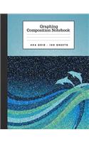 Graphing Composition Notebook 4x4 Grid 100 Sheets